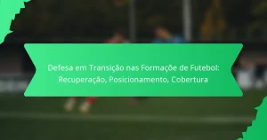Defesa em Transição nas Formaçõe de Futebol: Recuperação, Posicionamento, Cobertura