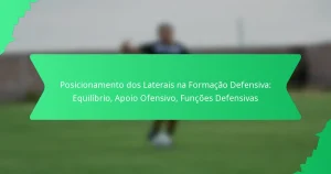 Posicionamento dos Laterais na Formação Defensiva: Equilíbrio, Apoio Ofensivo, Funções Defensivas